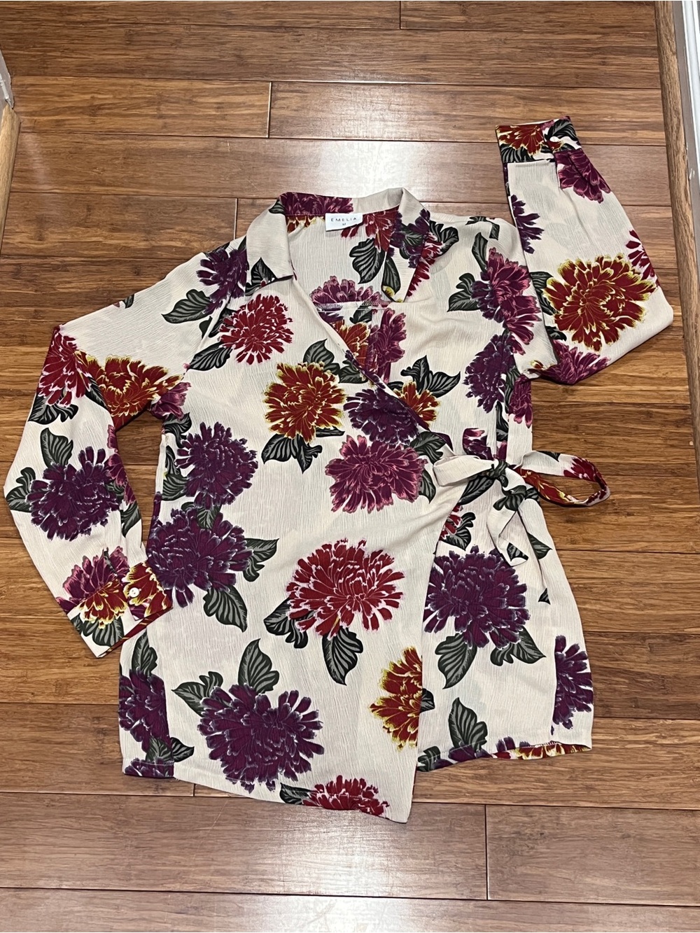 EMELIA Floral Wrap Top